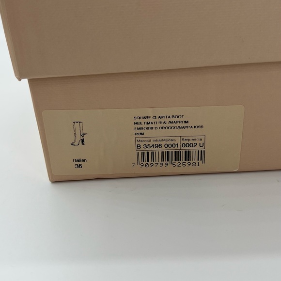 Square Clarita Croc-Embossed Leather Boots Women’s Sizes EU: 36 US: 6 MSRP: $795 - Picture 12 of 12